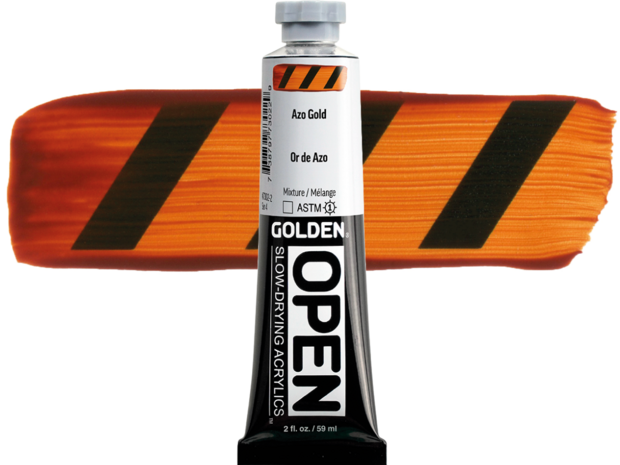 Azo Gold Golden Open Acrylverf Tube 59 ML Serie 4 Kleur 7302