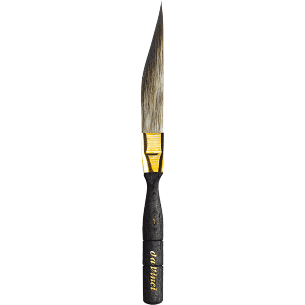Nr 1 da Vinci CASANEO zwaart / sword voor aquarelverf met korte steel Serie 703