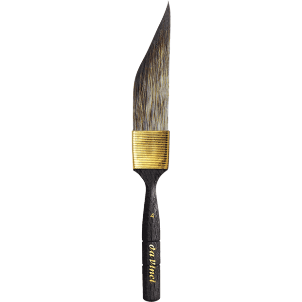 Productfoto van de Nr 4 da Vinci CASANEO zwaart / sword voor aquarelverf met korte steel Serie 703 4017505201777