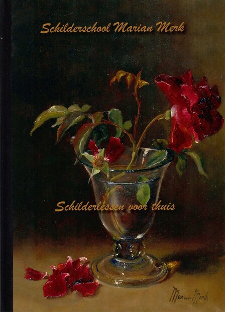 Voorkant Boek Schilderslessen voor thuis van Marian Merk &ndash; olieverfcursus voor thuis met klassieke technieken