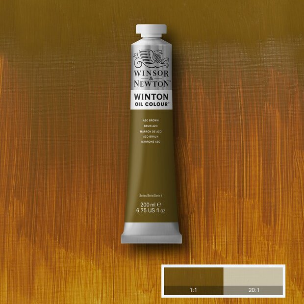 Azo Brown Winton Olieverf van Winsor &amp; Newton 200 ML Kleur 389
