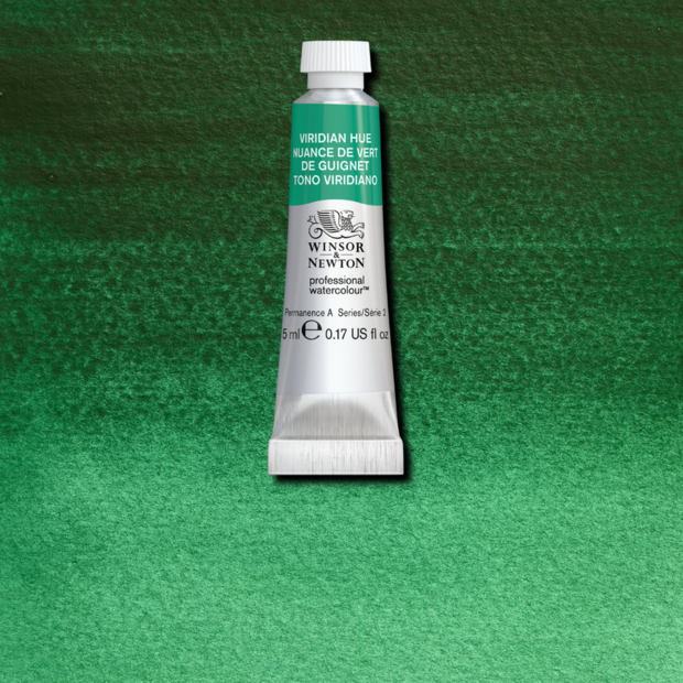 Viridian Hue (S2) Professioneel Aquarelverf van Winsor &amp; Newton 5 ml Kleur 696