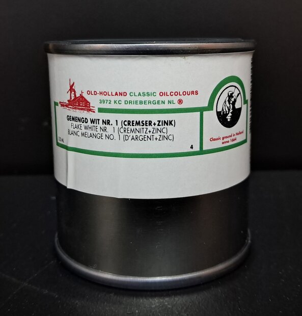 Mixed  White nr.1 (Cremnitz+Zinc) Old Holland Olieverf (Oudt Holland Scheveningen) 120 ML 004