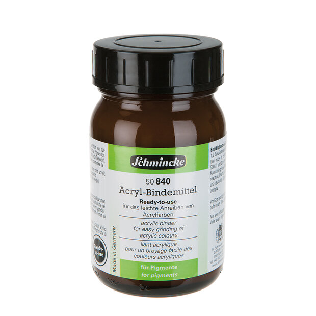 Schmincke Acrylic Binder Medium 840 &ndash; 200 ml bindmiddel voor zelfgemaakte acrylverf, satijnmat