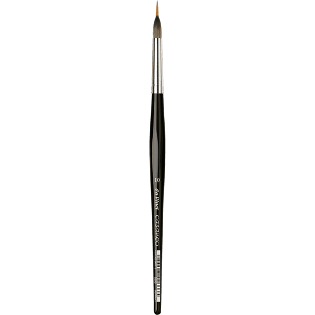 Nr 10 da Vinci CASANEO Liner penseel &ndash; lange flexibele punt voor aquarel en vloeibare acryl