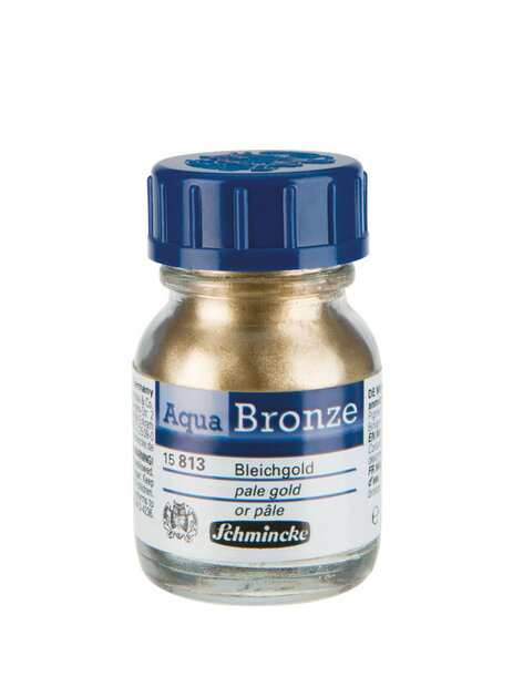 Schmincke Aqua Bronze Pale Gold 20 ml metallic verf voor aquarel en gouache flesje
