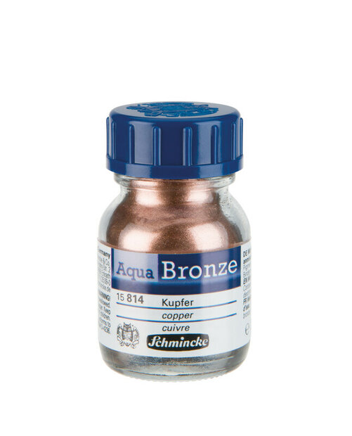 Schmincke Aqua Bronze Copper 20 ml metallic verf voor aquarel en gouache flesje