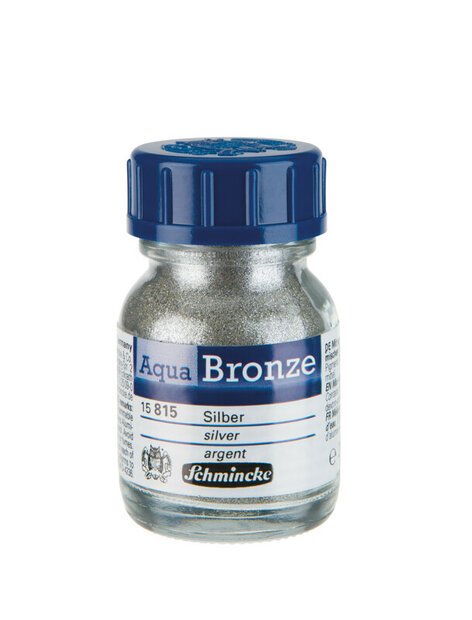 Schmincke Aqua Bronze Silver 20 ml metallic verf voor aquarel en gouache flesje