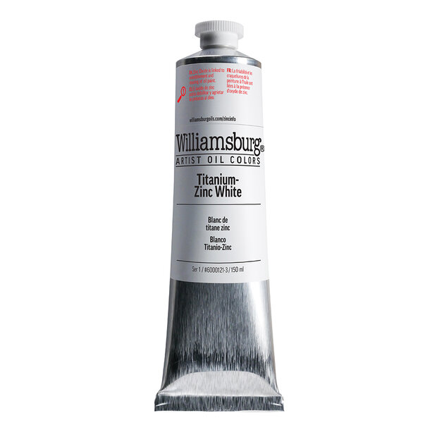 Titanium-Zinc White / Titaan-Zinkwit  (S1) Williamsburg Olieverf 150 ML Kleur 0121