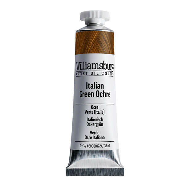 Italian Green Ochre / Italiaans Okergroen (S3) Williamsburg Olieverf 37 ML Kleur 0017