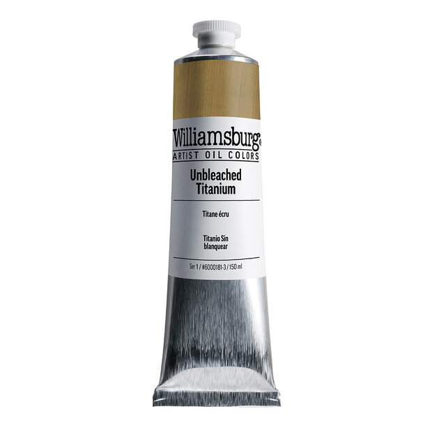 Unbleached Titanium / Ongebleekt Titaan  (S1) Williamsburg Olieverf 150 ML Kleur 0181