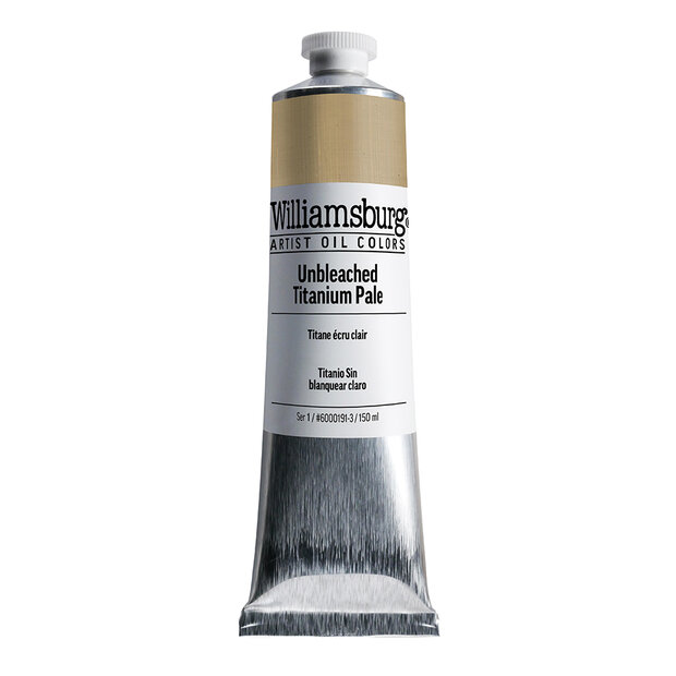 Unbleached Dull Titanium / Ongebleekt Vaal Titaan (S1) Williamsburg Olieverf 150 ML Kleur 0191