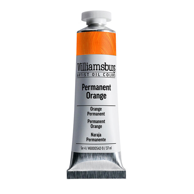 Permanent Orange / Permanentoranje (S4) Williamsburg Olieverf 37 ML Kleur 0542