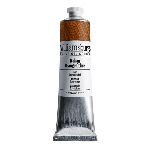 Italian Orange Ochre / Italiaans Okeroranje (S3) Williamsburg Olieverf 150 ML Kleur 0016