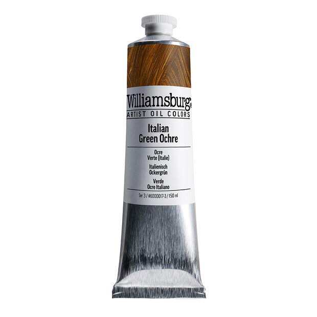 Italian Green Ochre / Italiaans Okergroen  (S3) Williamsburg Olieverf 150 ML Kleur 0017