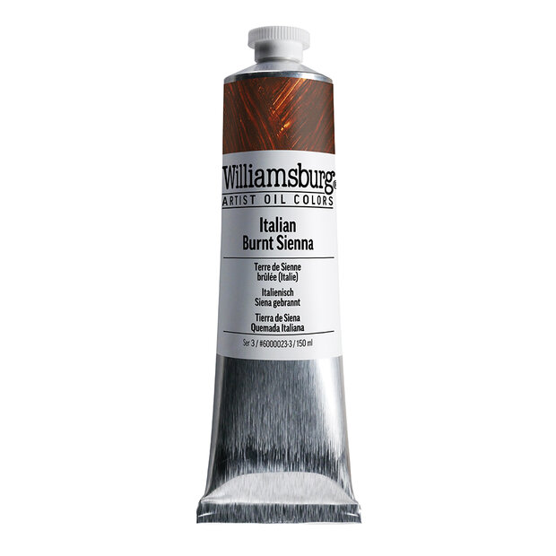 Italian Burnt Sienna / Italiaans Sienna Gebrand (S3) Williamsburg Olieverf 150 ML Kleur 0023