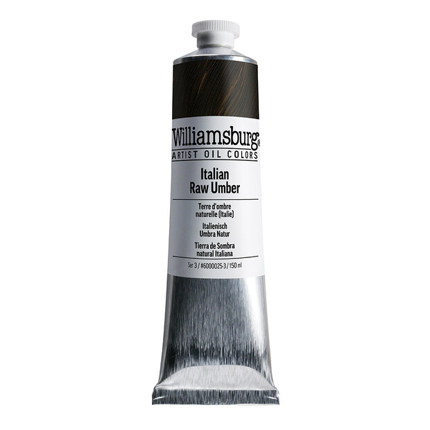 Italian Raw Umber / Italiaans Omber Naturel (S3) Williamsburg Olieverf 150 ML Kleur 0025