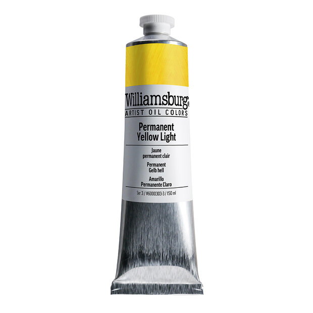 Permanent Light Yellow / Permanent Geel Licht (S3) Williamsburg Olieverf 150 ML Kleur 0303
