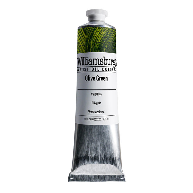 Olive Green / Olijfgroen  (S6) Williamsburg Olieverf 150 ML Kleur 0322
