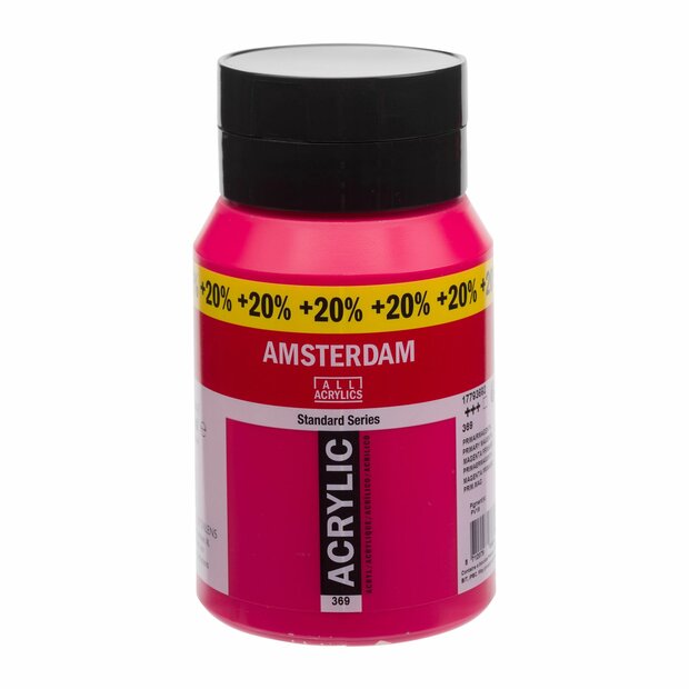Primairmagenta Amsterdam Standard Series Acrylverf 500 ML + 20 % gratis Kleur 369