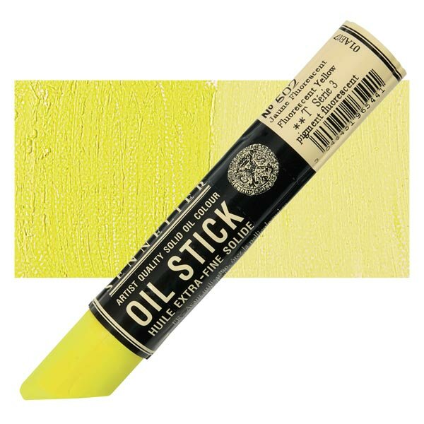 Fluo Geel (Serie 3) Extra Fine Oil Stick van Sennelier 38 ML Kleur 502