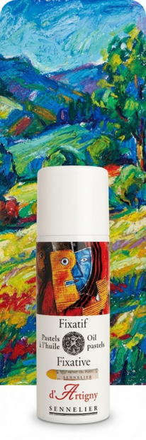 Additif Fixatif Pastel Huile d'Artigny Spuitbus 400ml van Sennelier