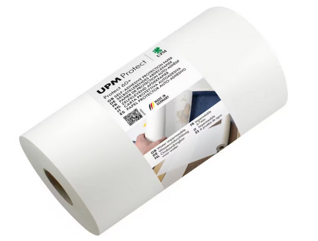 150 mm x 50 m Zelfklevend Wit  afdekpapier P60+ GlobalNotes