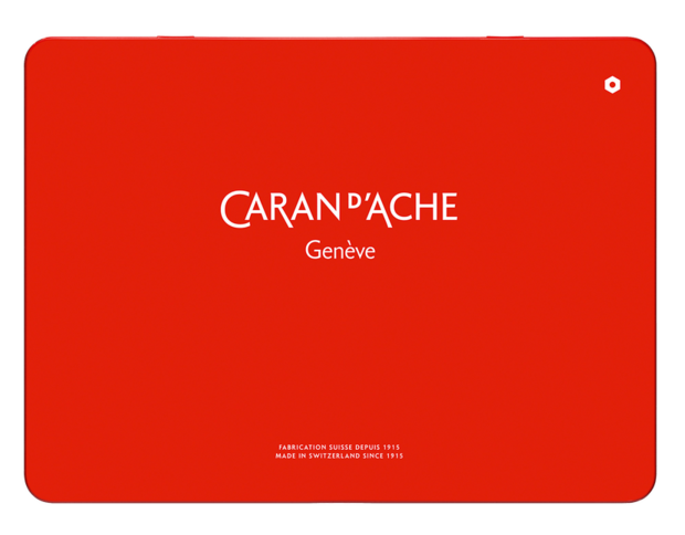 Lege Caran d'Ache metalen box 30 wax oil pastels