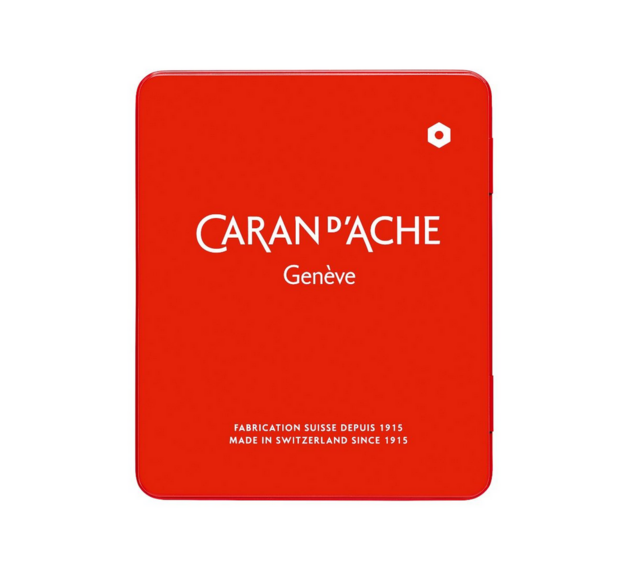 Lege Caran d'Ache metalen box 10 wax oil pastels