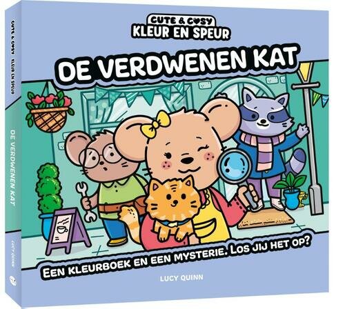 Omslag van het kleurboek Tortelduifjes uit de Cute &amp; Cosy serie, met een roze achtergrond en een schattige illustratie van 