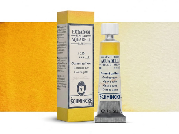 Gamboge Gum kleur 210 (Limited Edition ) 15 ml Schmincke Horadam Aquarelverf