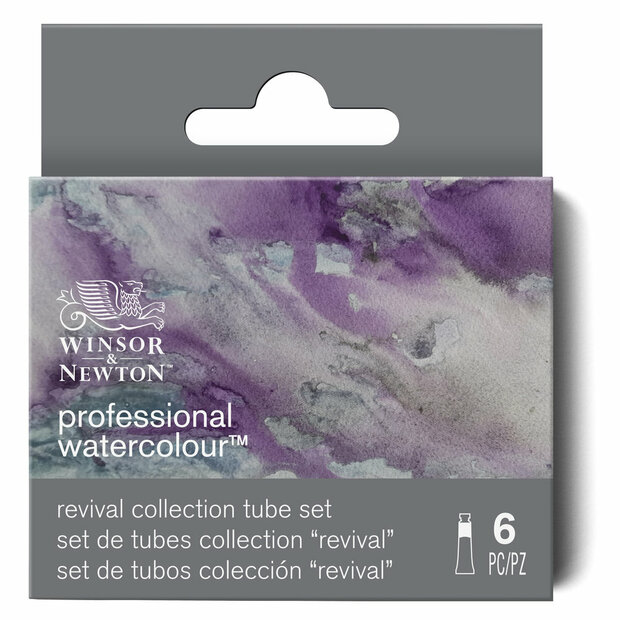 6 x 5 ml Revival Collection Set Winsor &amp; Newton Professional Watercolour set 825