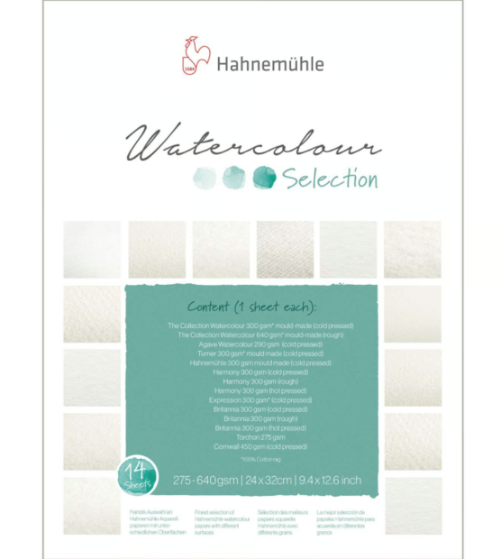 24 x 32 cm Watercolour Selection van Hahnemuhle