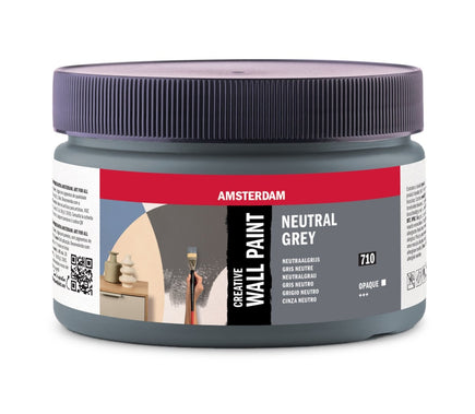 Neutraalgrijs 250 ML Amsterdam Creative Wall Paint &ndash; Matte Acryl Muurverf Kleur 710