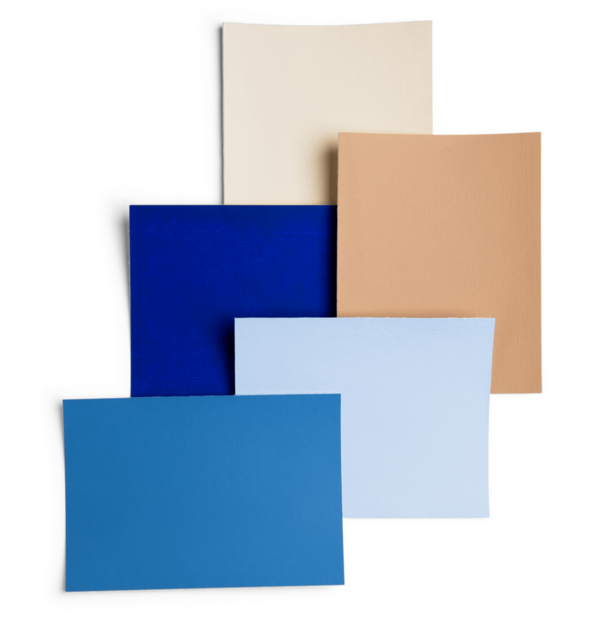 Inhoud van de Amsterdam Color Set Nordic Calm met de kleuren 289, 505, 594, 562 en 718 (artikelnummer 17338001 8712079567156
