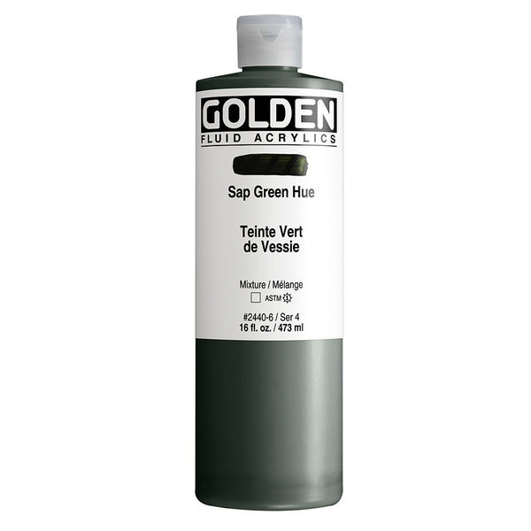 Sap Green Hue Golden Fluid Acrylverf Flacon 473 ML Serie 4 Kleur 2440
