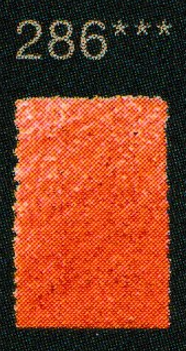 Een rechthoekig kleurstaal van het Faber-Castell Polychromos potlood in de warme, aardse tint Rode Jaspis (Red Jasper), kleurnu