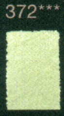 Een rechthoekig lichtgroen ingekleurd vlak dat de tint Boheemse Groene Aarde (372) van het Polychromos potlood toont, met daarb