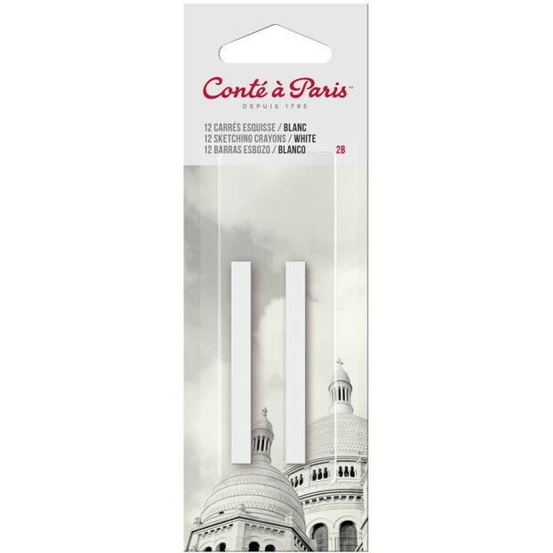 2 x Carr&eacute; Schetskrijt Cont&eacute; &agrave;&nbsp;Paris White 2B