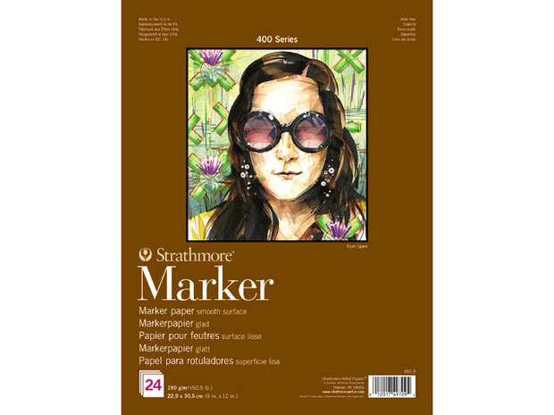 Strathmore 400 Markerpapier 24 vellen 190 gram 27,9 x 35,6 cm