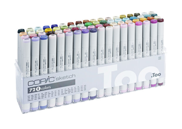 Copic 72 Sketch Markers Selectie E