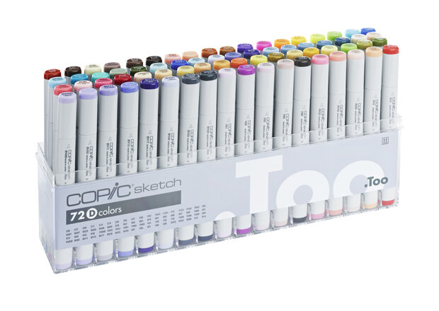 Copic 72 Sketch Markers Selectie D