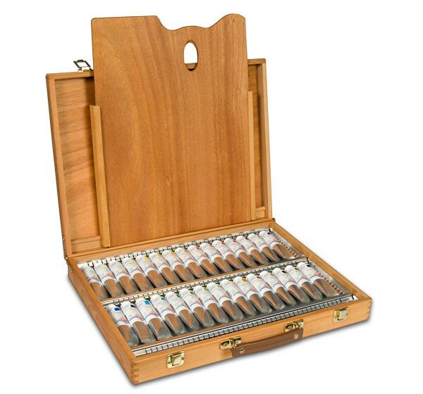 30 x 60 ml set in houten kist NewMasters Old Holland Classic Acrylics / Acrylverf