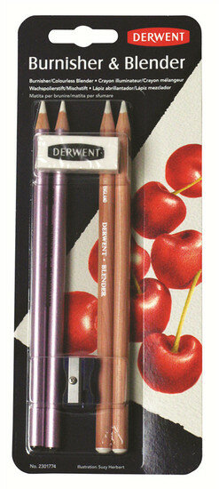 Blister met 2x blender en 2x burnisher + gum + slijper / Blender &amp; Burnisher Blister van Derwent