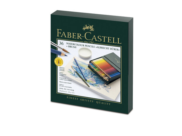 Albrecht D&uuml;rer Studio-Box met 36 Aquarelpotloden Faber-Castell