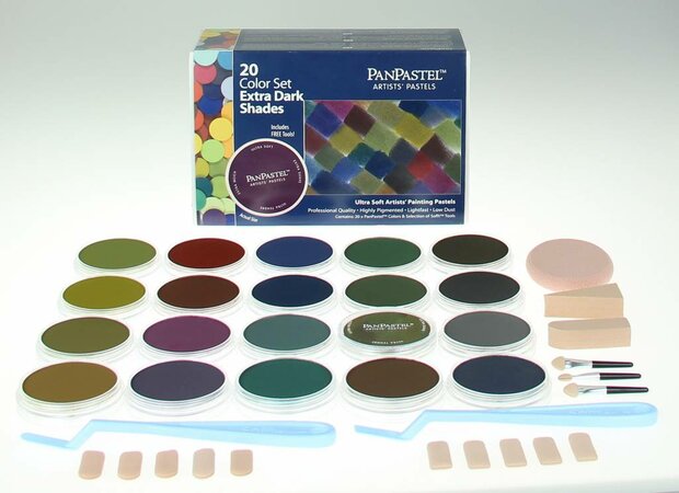 Extra Darks set 20 kleuren van PanPastel