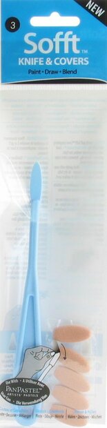 Set 1 Knife + 5 Covers Ovaal van Sofft Tools Nummer 3
