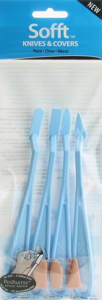 Mix set van 4 Knifes + 8 Covers van Sofft Tools