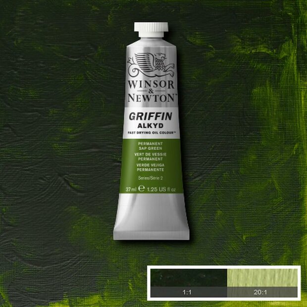Griffin Alkyd Permanent Sap Green Winsor &amp; Newton 37 ML Kleur 503