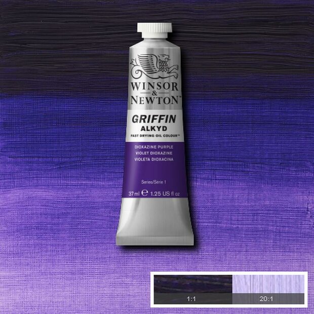 Griffin Alkyd Dioxazine Purple Winsor &amp; Newton 37 ML Kleur 229